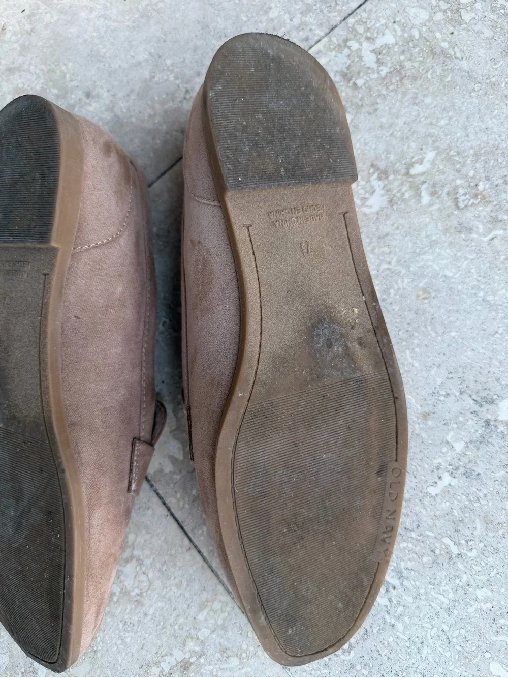 Women’s Suede Penny Loafers in Taupe
